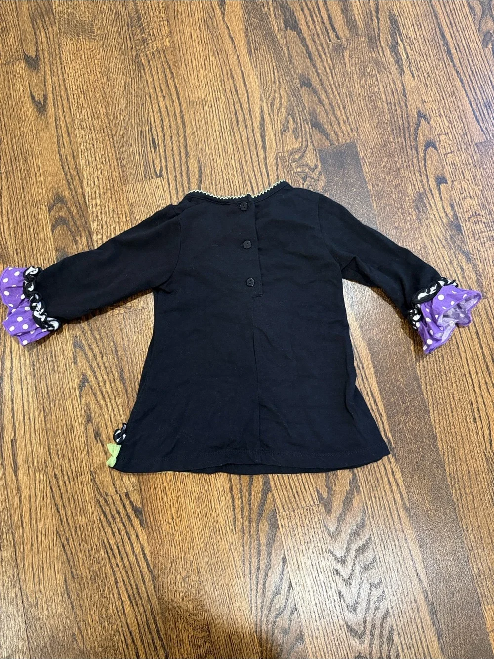 Black and Purple Owl Halloween Dress 2T